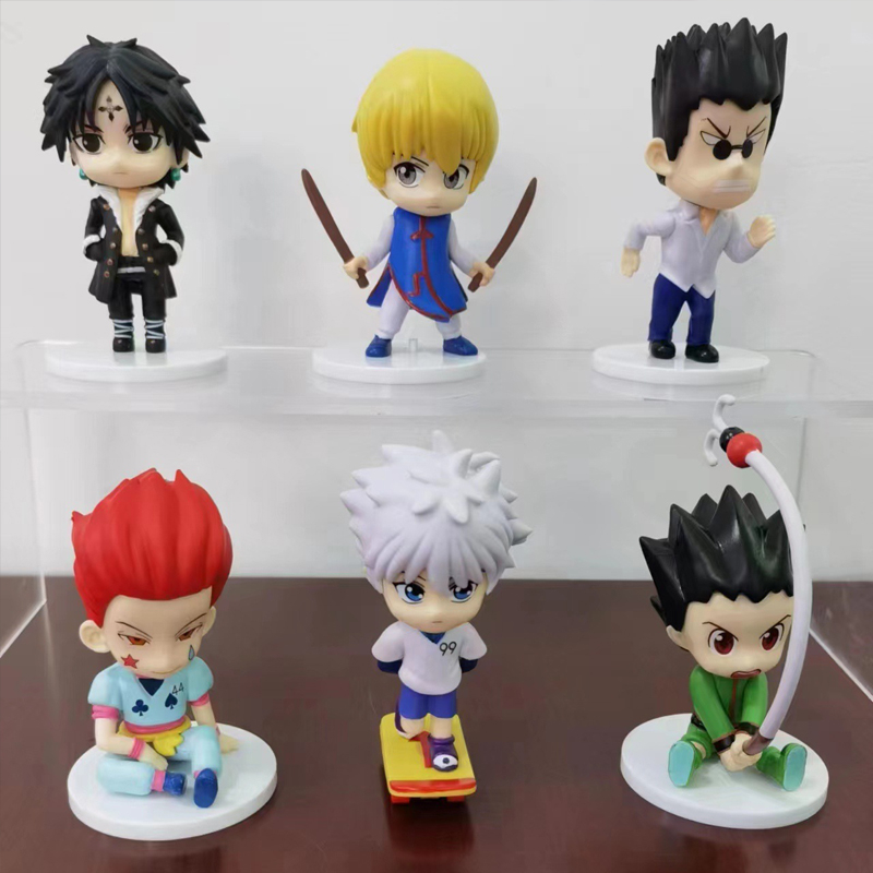 HUNTER x HUNTER 8点フィギュアセット 6Pcs/Set 8-10cm Anime Hunter × Figura Gon Freecss Killua Zoldyck