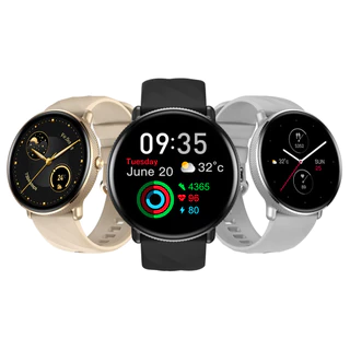 Zeblaze GTR 3 Pro Fitness & Wellness AMOLED Display 316L Smartwatch De Aço Inoxidável Para Mulheres