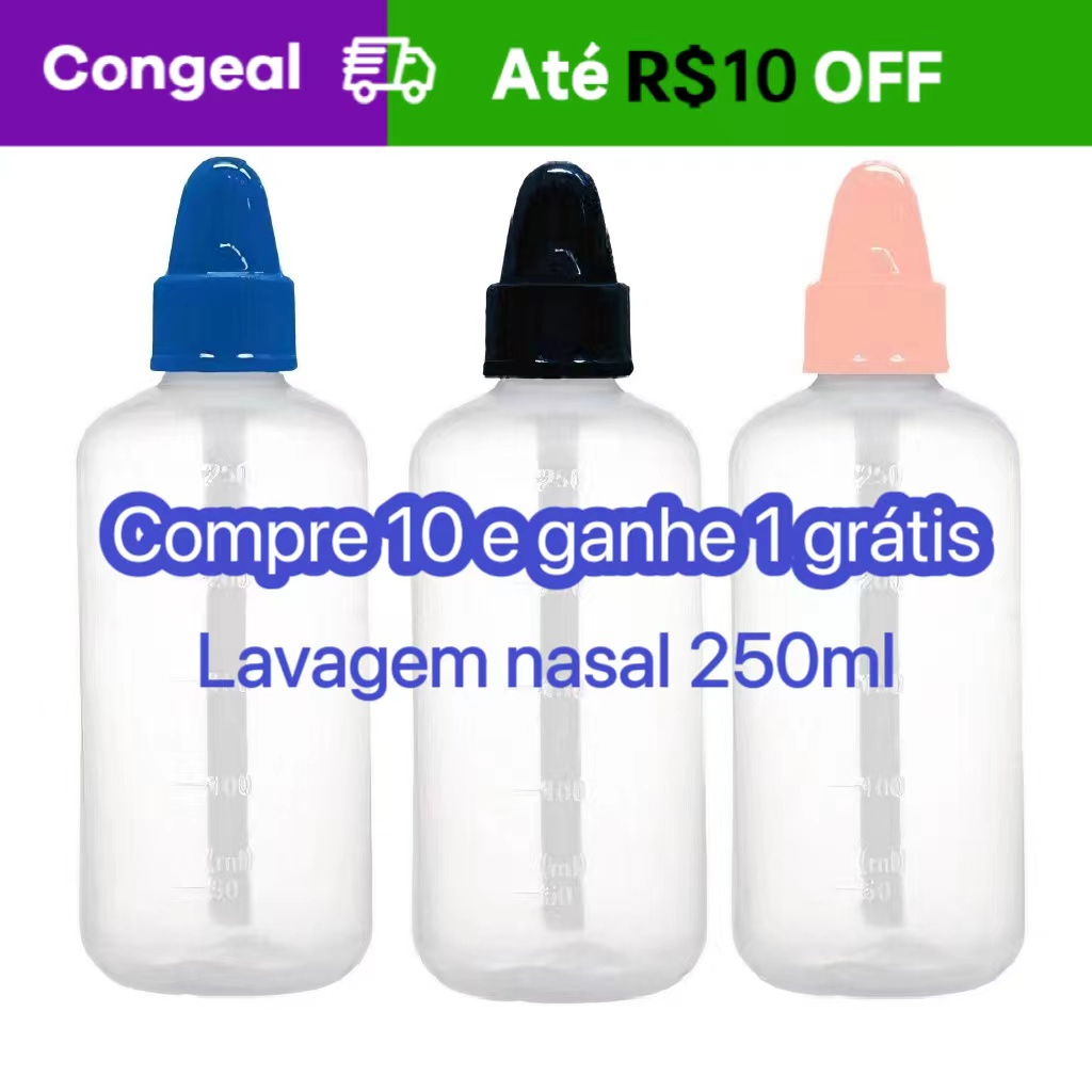 Lavador Garrafa Limpador Higienizador Higiene Tratamento Lavagem Nasal anti  Rinite Alérgica Prevenção Sinusite Ducha Irrigador limpeza Lota Nariz  Alergia 300 Ml Bebê Criança Adulto HOT