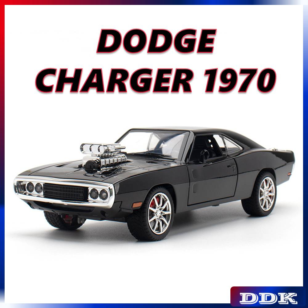 DDK 1 : 24 DODGE CHARGER 1970 Diecast Modelo Carro De Brinquedo Liga De Metal Som E Pull Back Truck Collection Presentes De Veículos Para Crianças Meninos Jogos Infantis Amigos Aniversário Presente