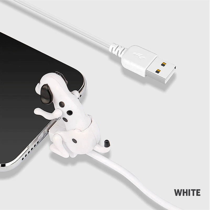 Cabo USB Funny Dog em formato de cachorro para celular miniatura 4