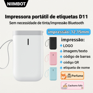 NIIMBOT D11 D110 Impressora Portátil De Etiquetas Térmicas Mini Conexão Bluetooth Para Telefone Celular Android E iOS