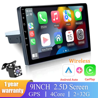 Hippcron Carro Multimídia Carplay Android Reprodutor De Vídeo 1 Din 7/9 Polegadas Bluetooth GPS Universal Auto Estéreo