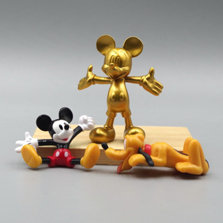 1Pcs 3-7,5cm Disney Anime Figura Mickey Mouse Clubhouse Pluto Golden Cartoon Versão Q Figuras De Ação Em PVC Modelo Doll Toys Kids Gifts