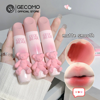 GECOMO Batom Fofo De Veludo Urso Fosco Para Os Lábios