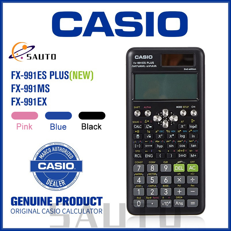 Calculadoras Originais Casio Scientific FX-991EX 991ES Plus 82MS Nova Edição 240 Funções 2a Adequada Para Estudantes De Engenharia Genuína