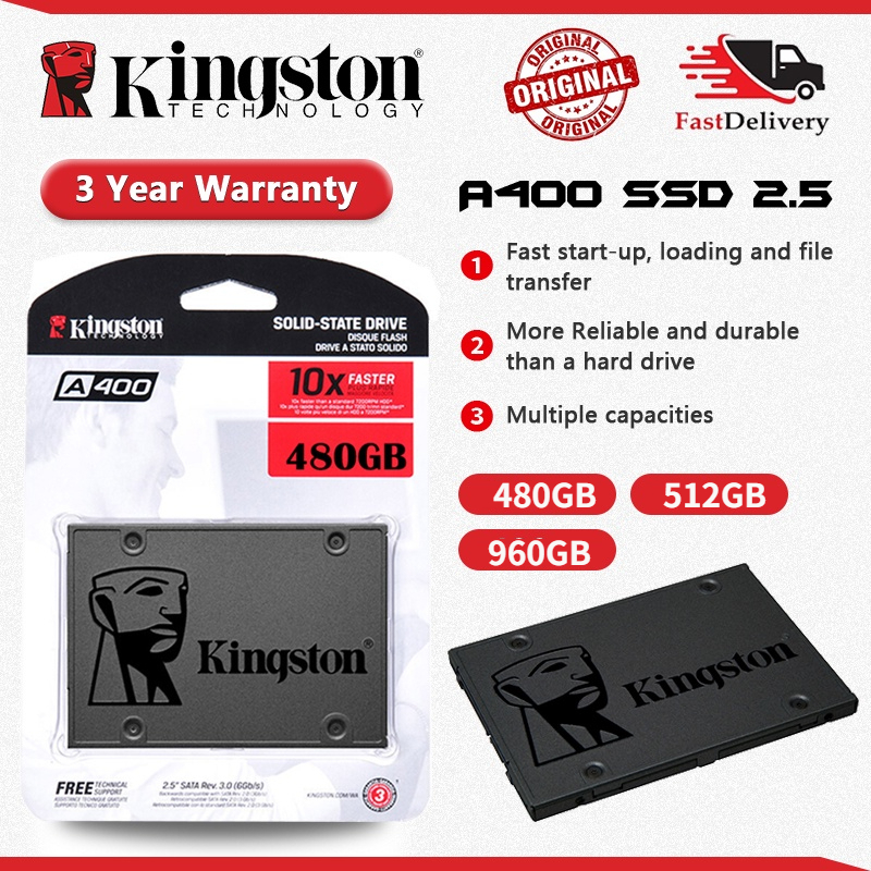 960 / 240 480gb Kingston A400 Ssd Sata 3 Solid State Drive 2.5 Inch