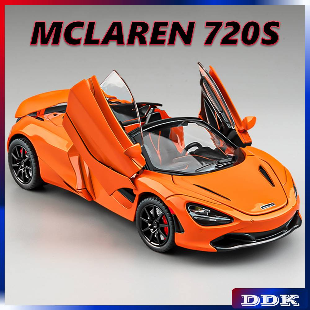 DDK 1 : 24 MCLAREN 720S Modelo Diecast Carro De Brinquedo Metal Sound & Light Pull Back Truck Collection Presentes De Veículos Para Crianças Meninos Jogos Infantis Amigos Aniversário Presente