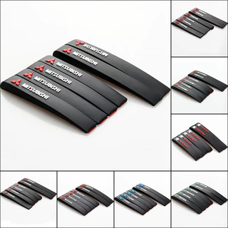6PCS/Set Emblema Do Carro Proteção Da Borda Porta Protetor Contra Arranhões Faixa Protetora Espelho Retrovisor Adesivo Anti-Colisão
