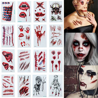 Maquiagem make De Terror Kit Sangue Massa Slug- Halloween Zumbi