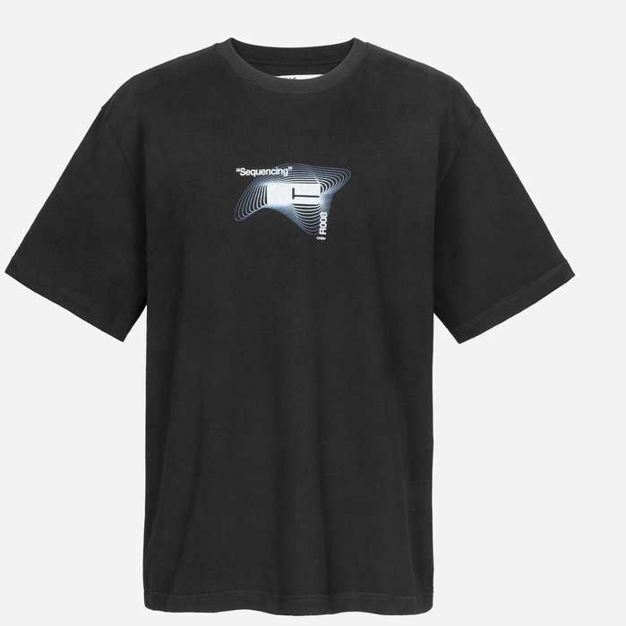 C2h4 Summer Sensory Sonic Puro Algodão Puro Impresso T-Shirt Loose American Retro Manga Curta Americana