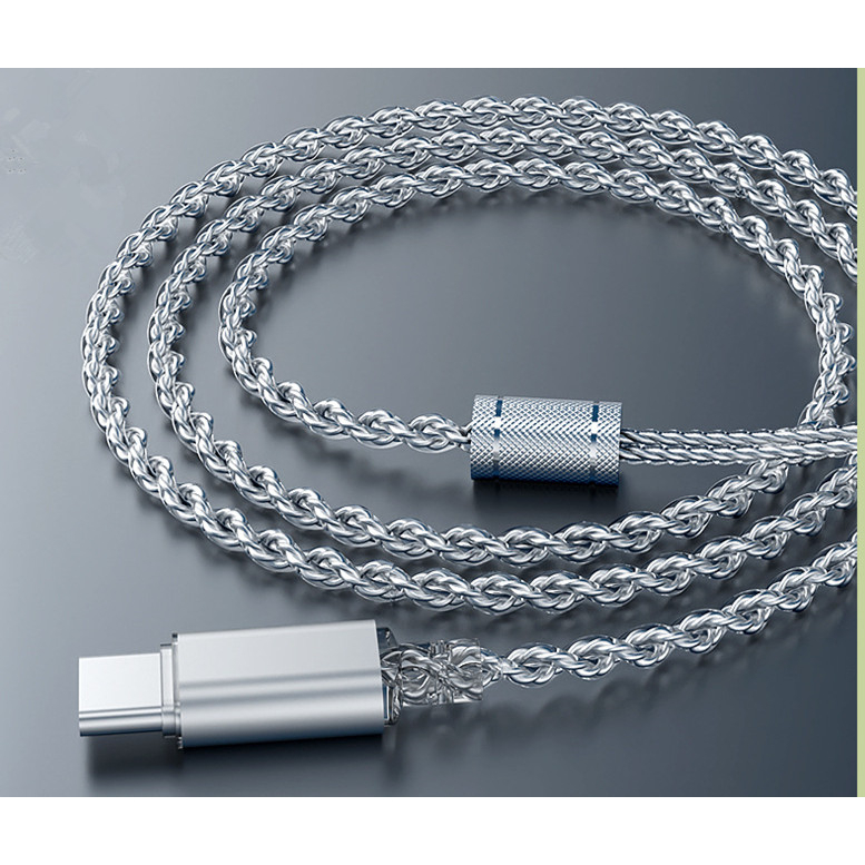 Fone De Ouvido HiFi HD Virtual 7.1 Digital Signal TYPE-C Cabo De Atualização Para KZ ZSN PRO TRN MT1 QKZ AK6