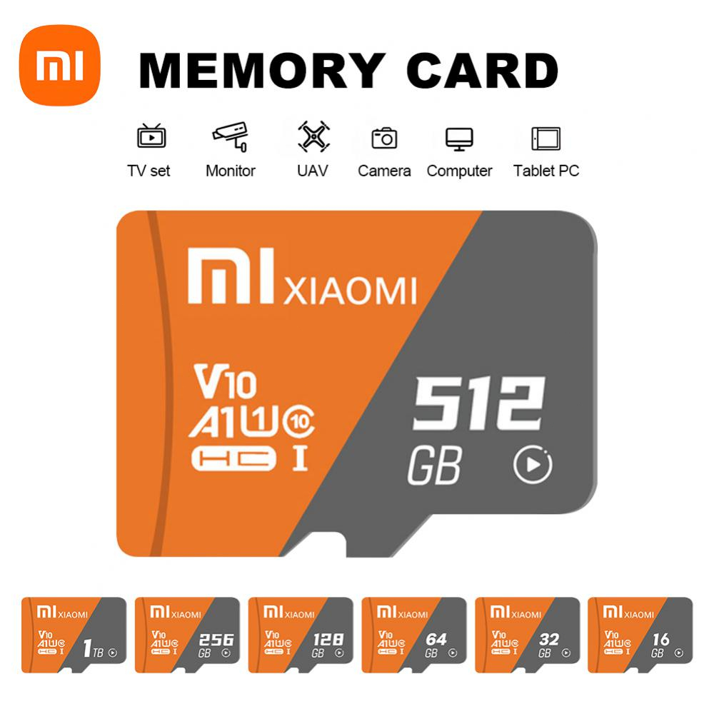 Cartão De Memória Xiaomi 1TB Micro SDXC Ultra TF A1 V10 64GB/128GB/256GB/512GB SD Com Adaptador