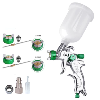 Mini Pistola De Pulverização Profissional HVLP 0.8/1.0mm Pincel De Bico De Gravidade Para Pintura De Carros
