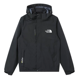 TNF Jaqueta De Capuz À Prova D'água Perfuração Exterior Corta Vento Masculina