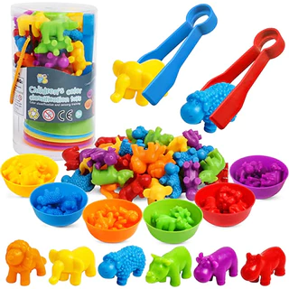 Classificação Brinquedos Contagem De Cores Para Crianças Pré-Escola Matemática Montessori Educacionais