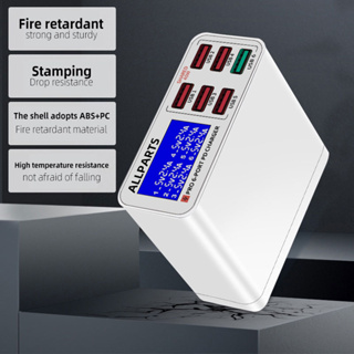 ALLPARTS 30W 40W EU 6 Porta USB Carregador De Parede Turbo Rápido 3.0 Com Visor LED