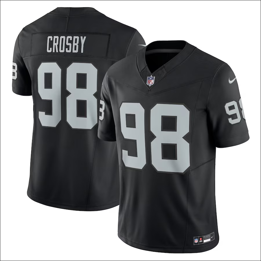  Foto zu 2023-24 Masculino Camiseta Las Vegas Raiders Maxx Crosby Camisa 2024NFL 