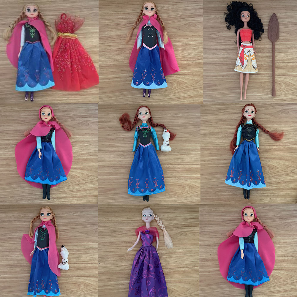 Disney-Frozen 2 bonecas móveis para crianças, Elsa, Anna, brinquedos para  princesas, anime, presentes de aniversário