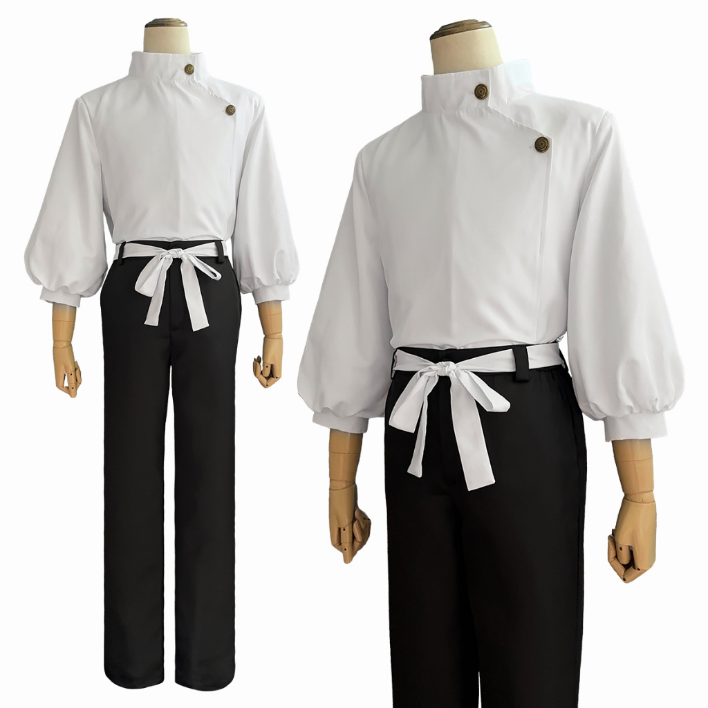 HOLOUN Jujutsu Kaisen Manga Anime Okkotsu Yuta Cosplay Traje De Casaco Branco Calças Uniformes Halloween