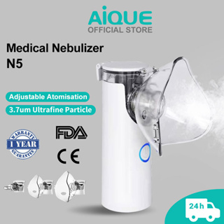 Nebulizador Ultra-Sônico Portátil AIQUE Mini De Baixo Ruído Inalador Médico Para Crianças Elétrico De Malha