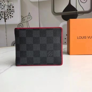 Carteira Porta Cartão Louis Vuitton Masculina Couro AUTENTICA + CAIXA