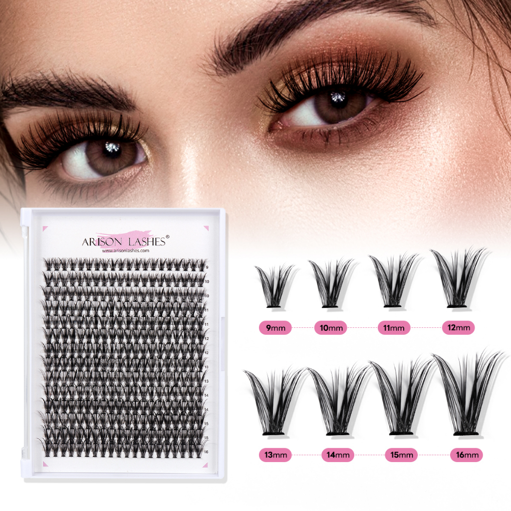 20D/40D/50D Extensão De Cílios Tufos Sem Nó 0.07mm/D Volume de Cílios