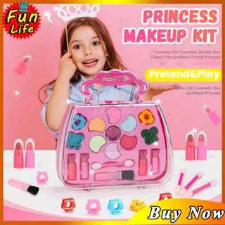 Crianças maquiagem cosméticos jogar caixa princesa maquiagem menina  brinquedo jogo conjunto batom sombra olho segurança não tóxico brinquedos  kit para