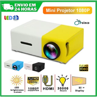 YG Home Projetor De Escritório 300 serise Mini 1080P LED Ultra Portátil HDMI Leve USB 600 Lumen Com Controle Remoto Teatro Familiar De cinema De TV PK uc68