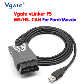 Vgate vLinker FS ELM327 Para Ford FORScan HS/MS-CAN USB ELM 327 OBDII OBD2 Ferramentas De Interface De Scanner De Diagnóstico Automotivo Mazda