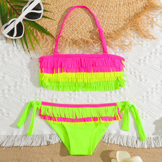 7-14 Year Girl Swimsuit Kids Teenage Girl Bikini Set Pineapple