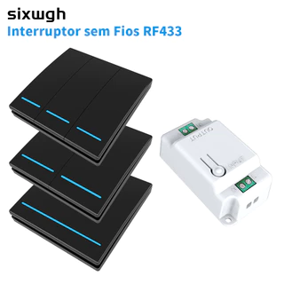 Interruptor sem fio RF Smart swtich Interruptor de controle remoto DIY Interruptor de parede