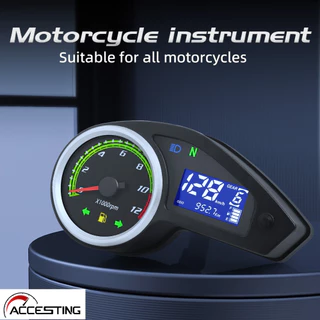 Tacômetro De Motocicleta multi-Funções Instrumento digital LCD Para Honda off-road XR150 XR150L XL150 CG150 GY200