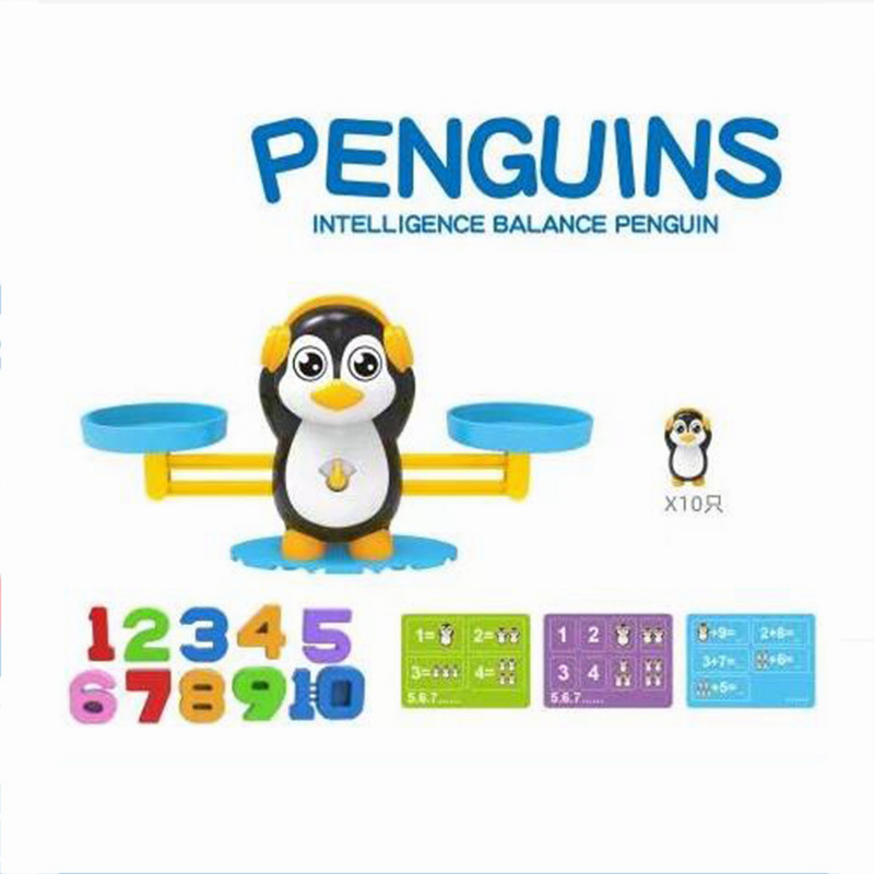 Toyvian Macaco Equilíbrio Jogo de Matemática Contagem de Brinquedos Haste  Número Ferramenta de Aprendizagem Educacional Montessori Presente  Pré-Escolar para Crianças de 3 4 5 Anos Pinguim