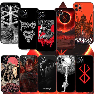 Capa De Silicone Macio Para Iphone 11 12 13 14 Pro Max Mini X XS XR 7 8 Plus SE 2020 Anime Berserk Guts Celular Funda