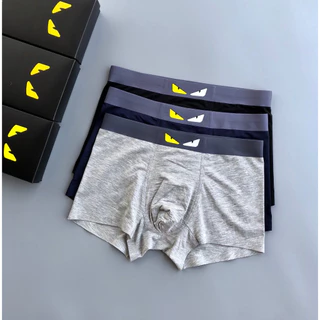 Famosa marca de roupa íntima masculina / Boxer sem costura / Olhos de homem / Olhos de luxo confortáveis / respiráveis (conjunto de 3 peças)