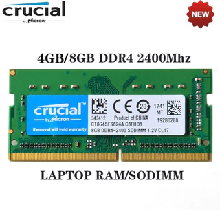 Portátil Crucial RAM 8GB/4GB DDR4 2400Mhz SODIMM CL17 DDR4 4GB 8GB 16GB 2400Mhz Notebook 2133Mhz 2666Mhz Memória SODIMM1 PC4-2400T