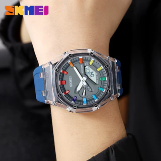 Relógio Digital SKMEI 2100 Outdoor Sport Men Watch À Prova D'água Resistente A Choques Relógios LED Simples Coloridos reloj hombre