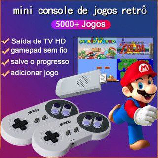SF900 Console De Jogo Retro Clássico gamepad Sem Fio 2 Integrado 5000 Jogos Suportam Dupla Camada GNAG dual play