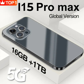 Celular Marca Nova Original i15 Pro Max 6.7 Inch HD Full Screen Smartphone Face ID 16GB + 1TB Celulares Versão Global 4G5G