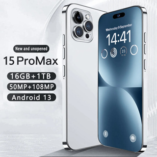 Celular Novo i15 Pro Max Smartphone 6.8inch Tela HD 16 + 1TB Celulares 8000mAh Versão Global 5G