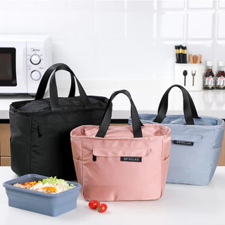 Saco De Almoço Isolante Com Pacote Lateral Tote Portátil Termos Espessados