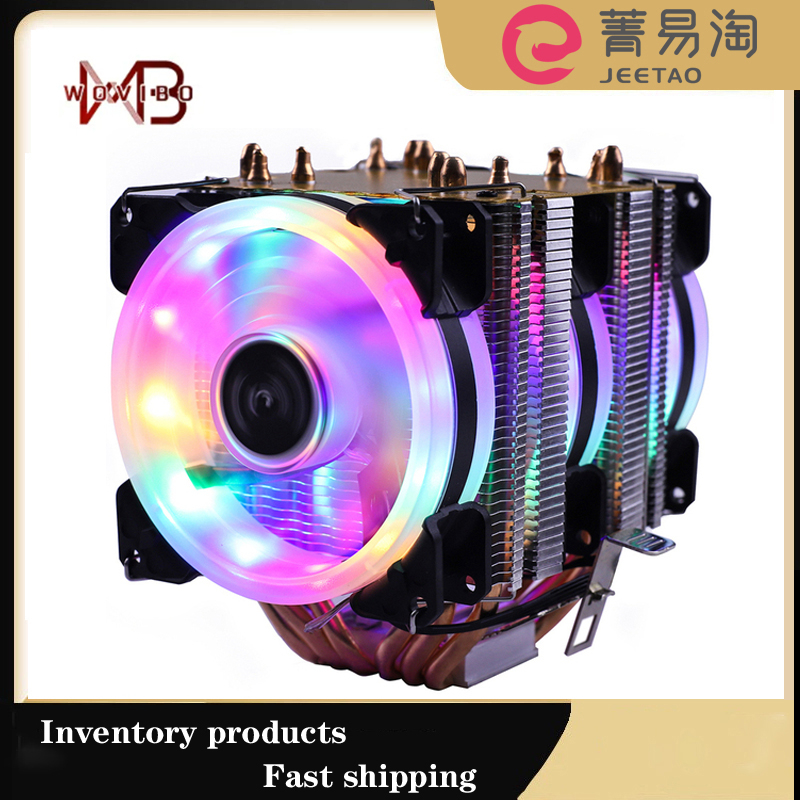 Wovibo 6 Tubos De Calor RGB Radiador Resfriador De CPU Silencioso PWM ...