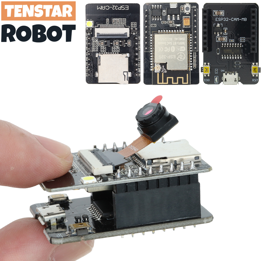 ESP32-CAM-MB Módulo WiFi ESP32 serial Para Development Board 5V Bluetooth Com OV2640 De Câmera DIY