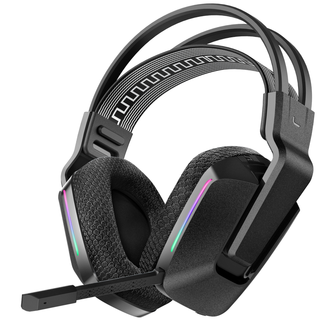 ESM-C09W EasySMX Fones De Ouvido Bluetooth Sem Fio , Fone Para Jogos RGB Com Fita De Suspensão , Compatível PC , PS4 , PS5 , Smartphone