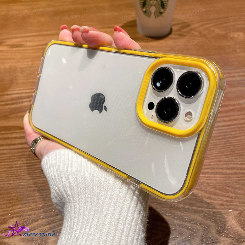 Capa 3 Em 1 Preto/Amarelo Simples Pura Cor Transparente Compatível Para iPhone 15 14 13 12 11 Pro MAX 14 Plus 12 Mini X XS XR 7 8 Luxo Quadrado À Capa 3 Em 1 Preto/Amarelo Simples Pura Cor Transparente Compatível Para iPhone 15 14 13 12 11 Pro MAX 14 Plus 12 Mini X XS XR 7 8 Luxo Quadrado À