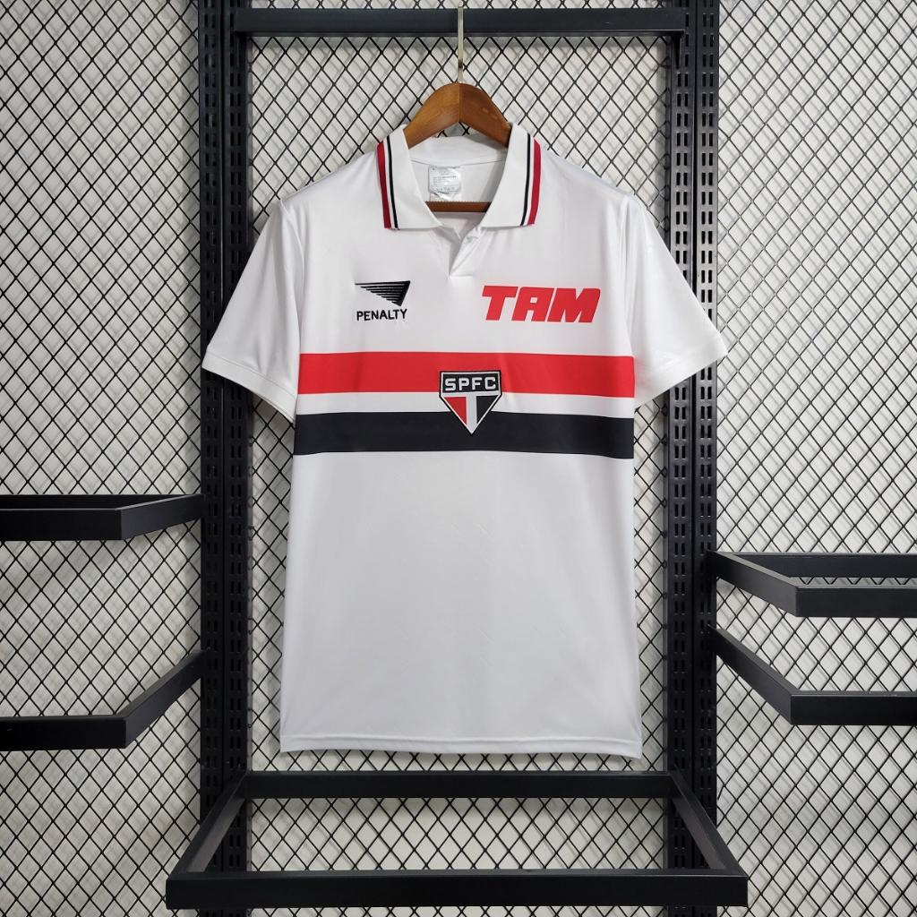 [Retro] Camisa de futebol São Paulo 1993-94 Home Camisa de futebol SPFC de alta qualidade