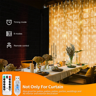 100/300 Luzes De Cortina USB LED Fada À Prova D