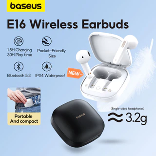 Baseus E16 True Wireless Earbuds TWS 5.3 Fone De Ouvido Bluetooth Com IPX4 À Prova D