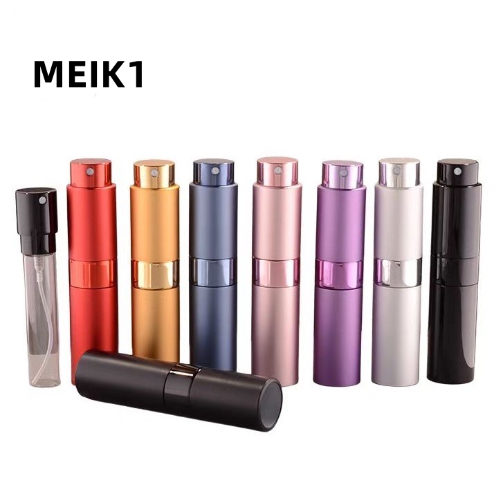 Flasco de perfume de vidro 8ML, frasco de spray spray, frasco de spray de distribuidor de cheiro de viagem